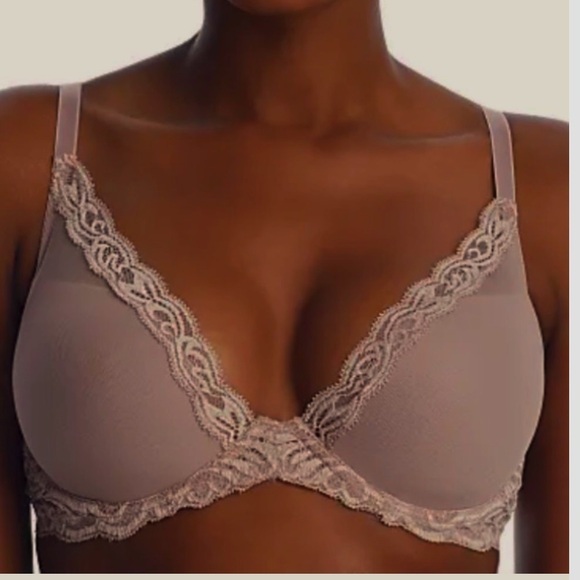 🆕 NATORI Feathers contour underwire bra in antique pearl pink (light mau… - Picture 2 of 10